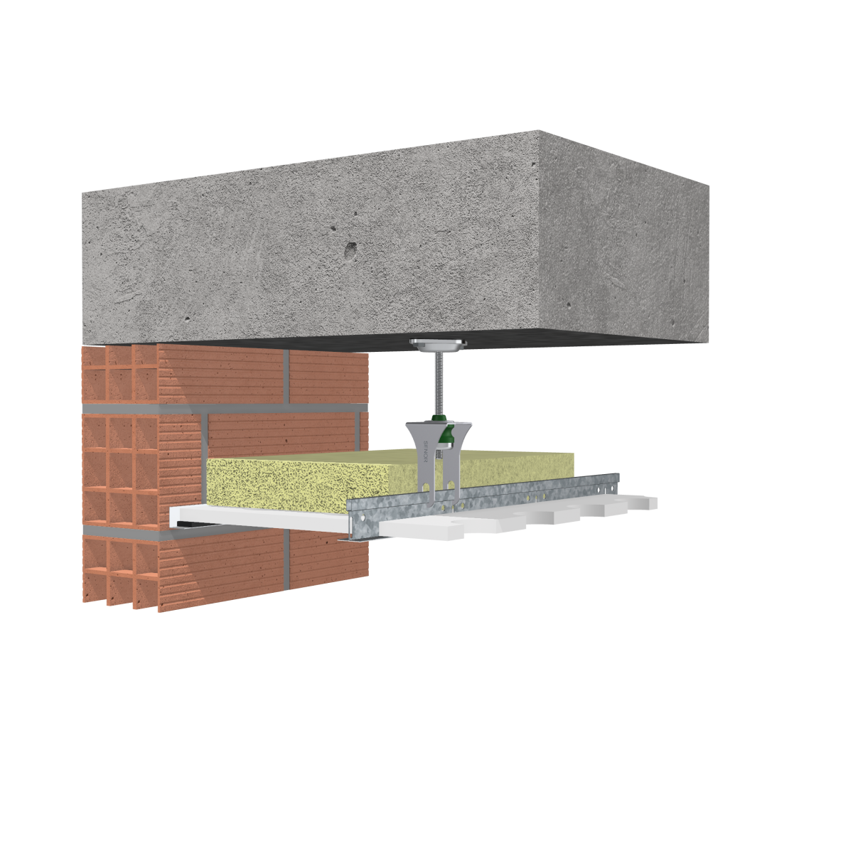 Amortisseur acoustique SE-105-PCV-M6 Vert