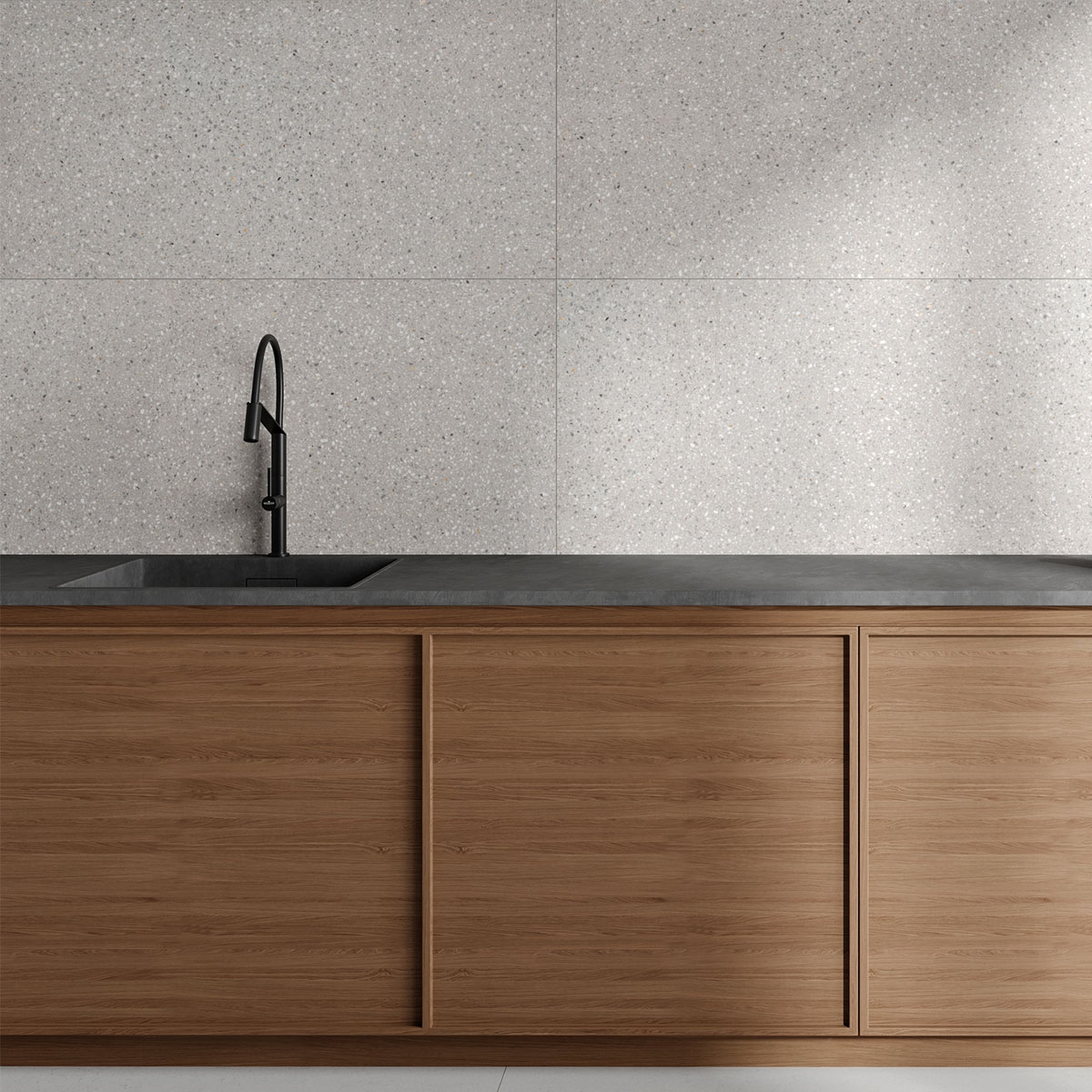 Interior con revestimiento Goldoni Grigio 60x120