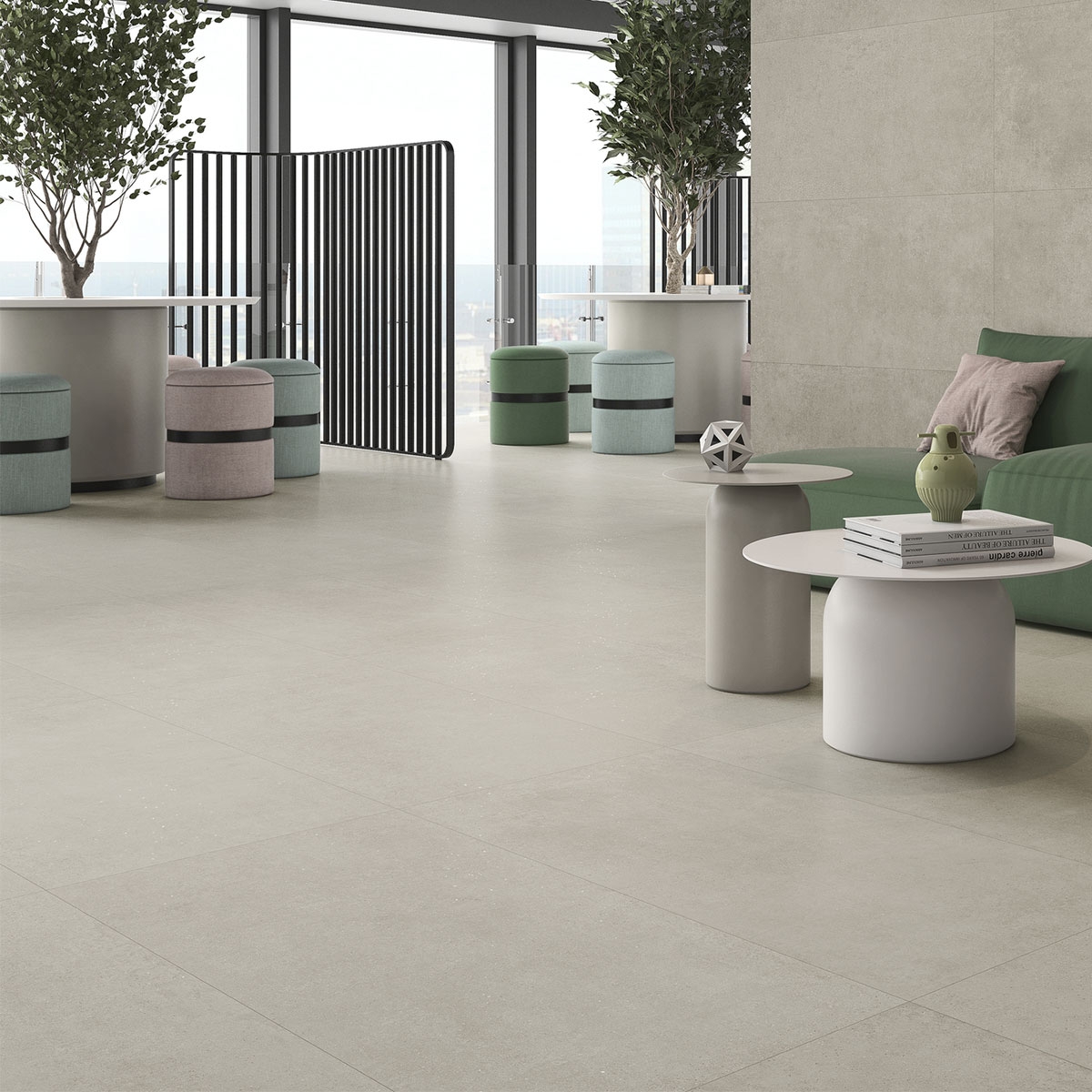 Interior with Gravel Earth pavement 60x120