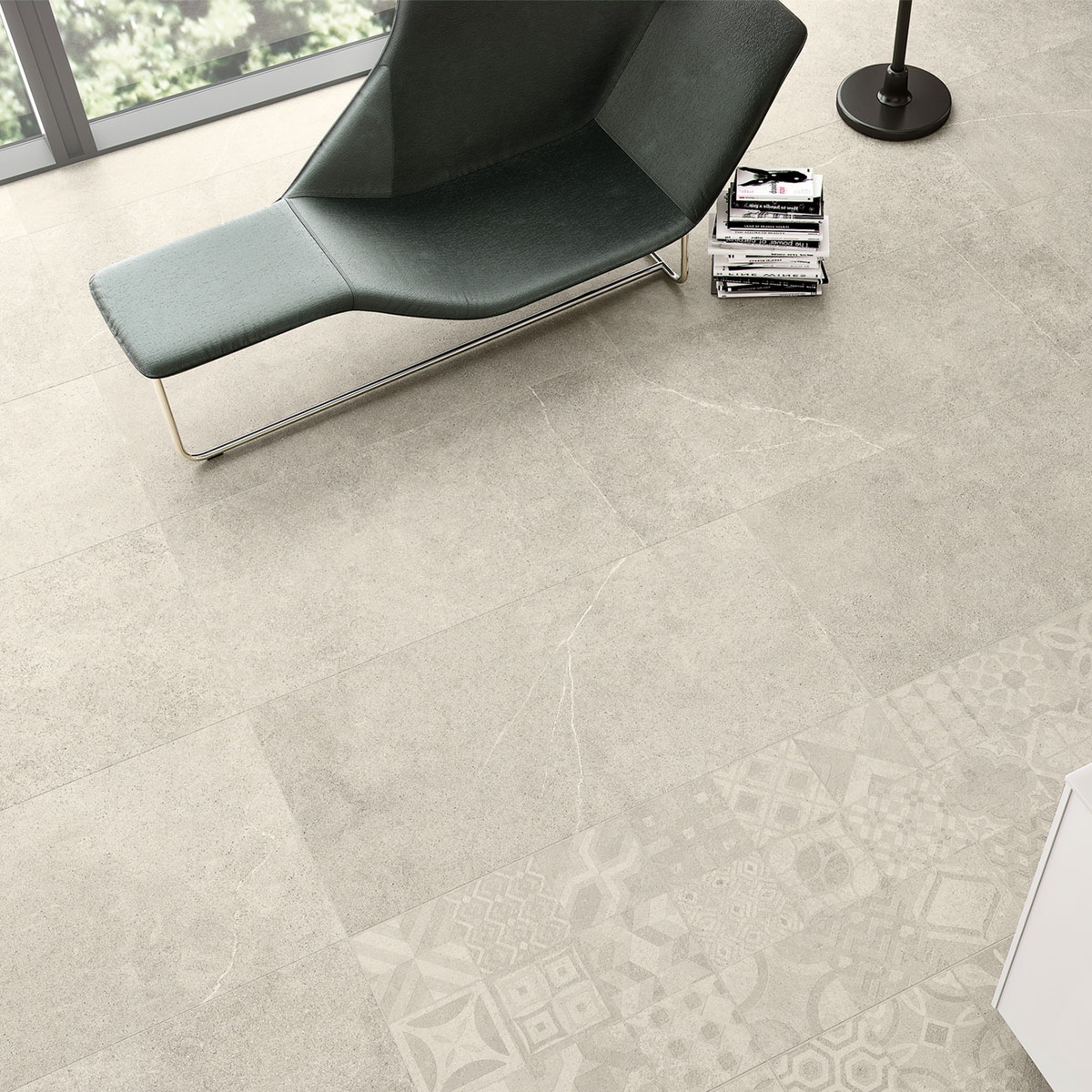 Interior com pavimento Hardy Decor Tortora 60x60