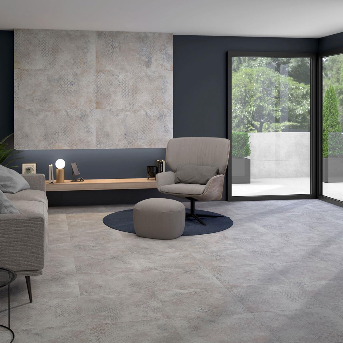 Interior com revestimento AT Alpha Beat Pearl 60x120