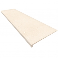 Peldaño Recto 120 Marbles Crema Marfil Antideslizante 33x120x3 (Caja 2 piezas)