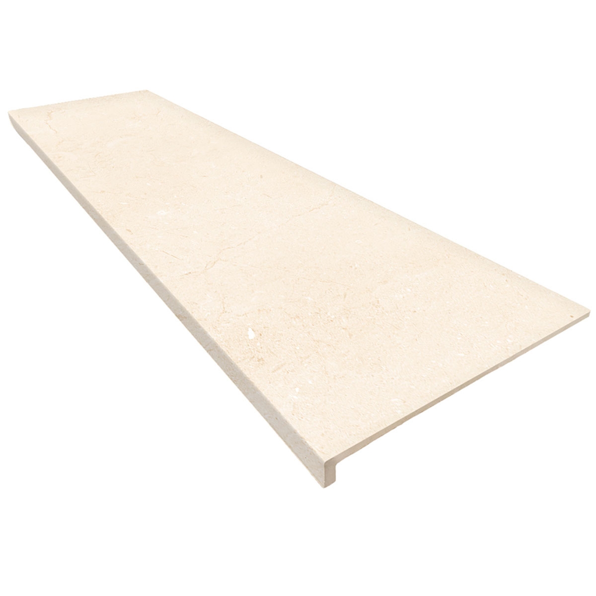 Peldaño Recto 120 Marbles Crema Marfil Antideslizante 33x120x3 (Caja 2 piezas)