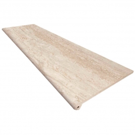 Foto de Peldaño Fiorentino 120 Marbles Travertino 33x120x3 (Caja 2 piezas)