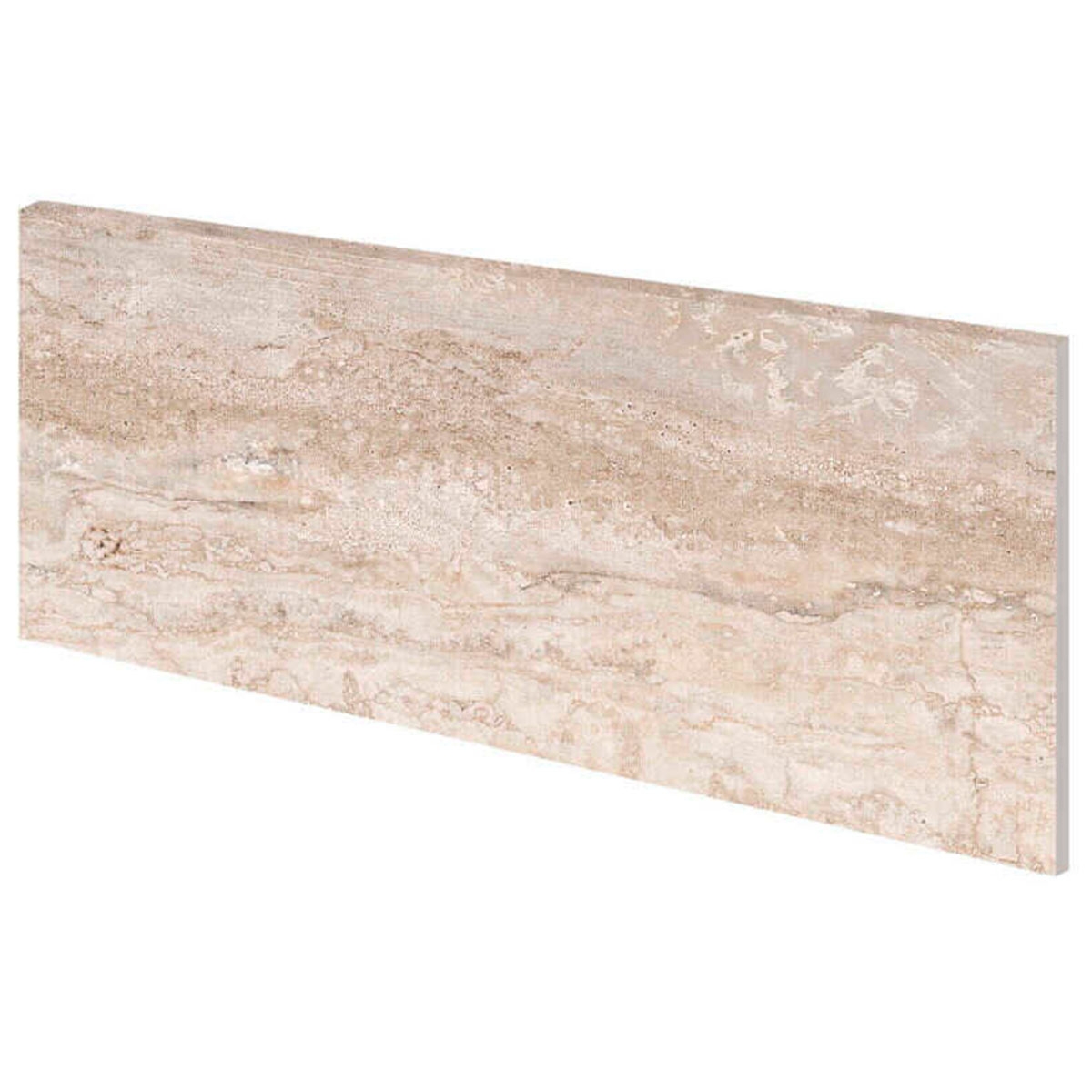 Assento Reto de Marbles Direito Travertino 18x40 (Caixa 6 peças)