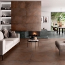Living room with Alloy Copper Lapatto coating 60x120