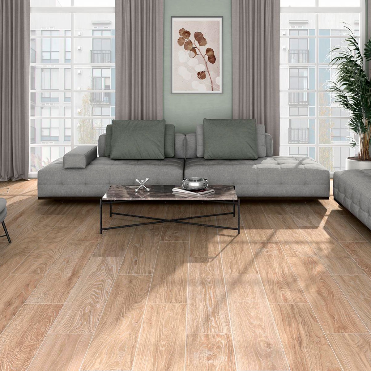 Salon avec sol AT Acadian Oak 23x120