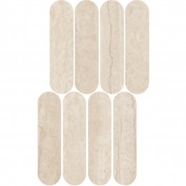 Ovale Lux Travertin Navona Mosaic 20x36,5 (Boîte 0,29 m2)