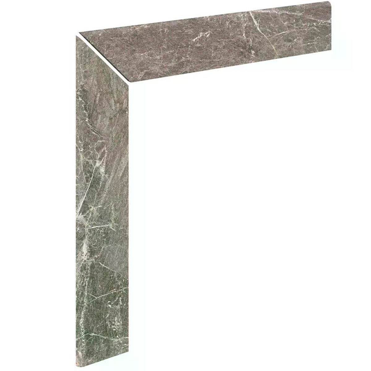 Imperial Mocha Left Straight Mitered Stilt Pad 59.6x59.6 (Box 9 sets)