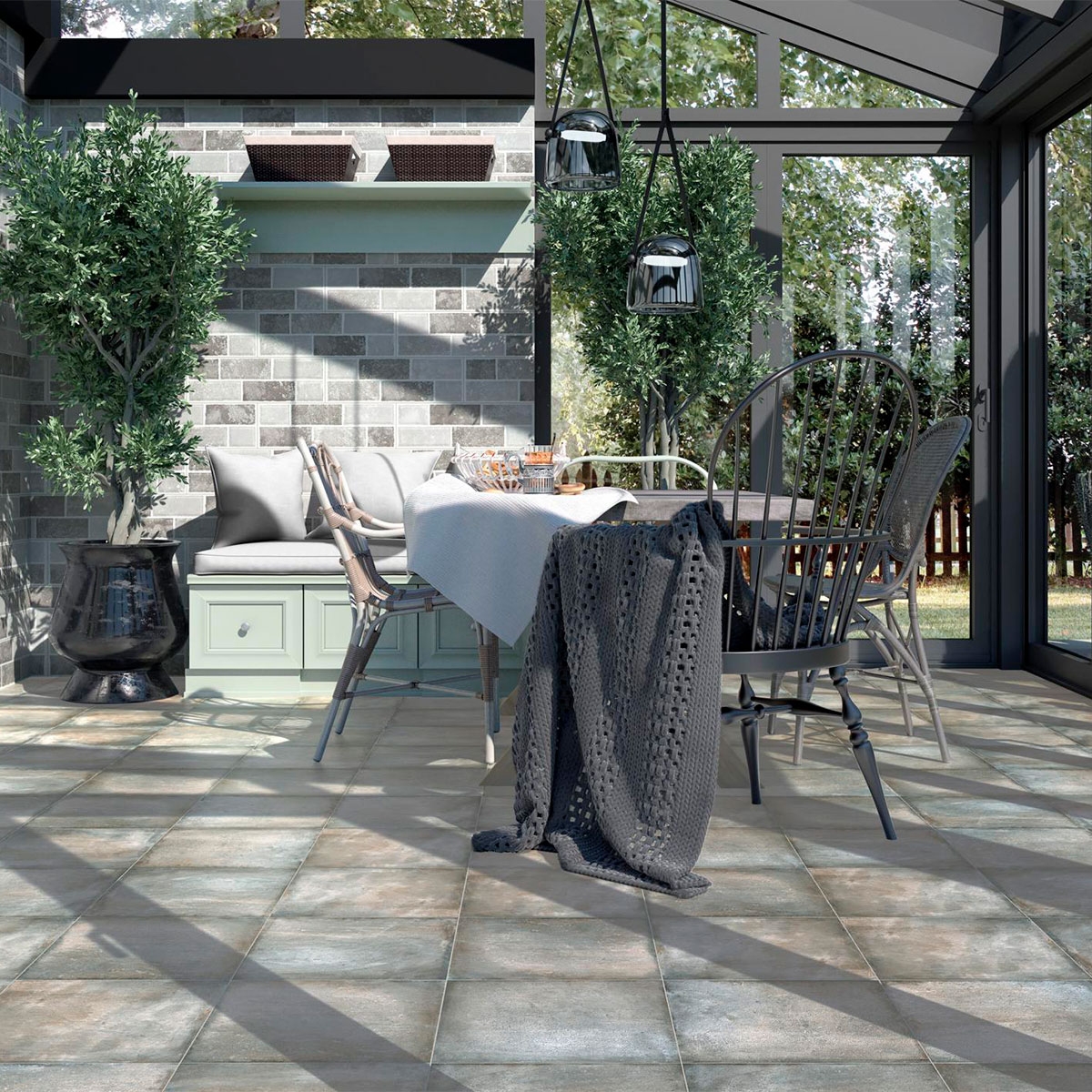 Exterior with AT Haro Grey Non-slip flooring 33.3x33.3