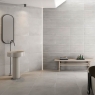 Baño con revestimiento AT Hazel Relieve White 33.3x55