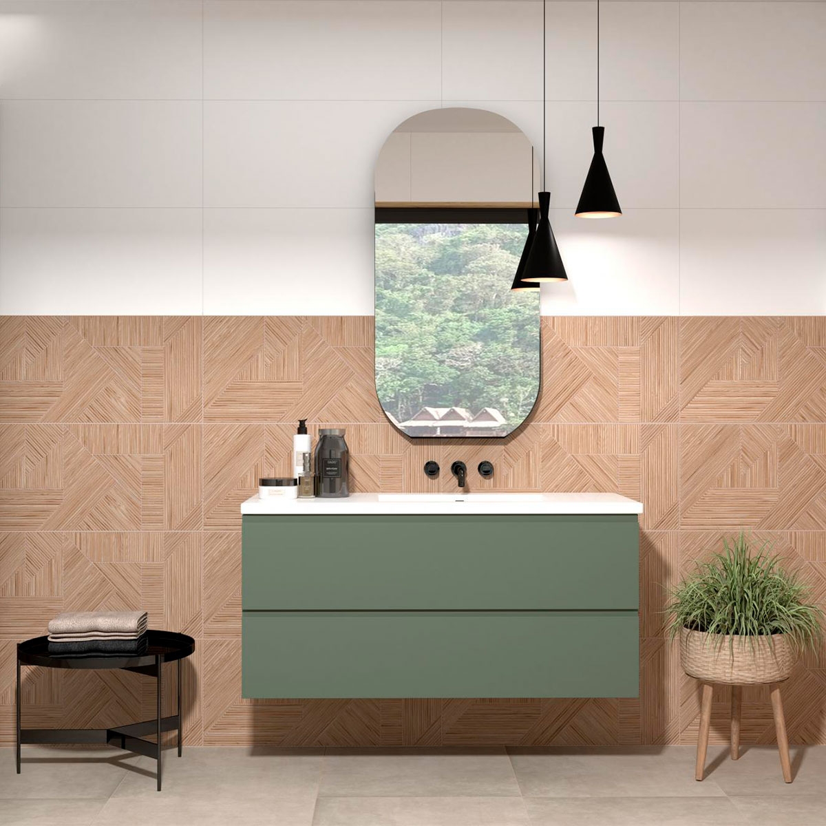 Interior with AT Incontro Wood cladding 36x80