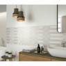 Serie 9523 Blanco de Porcelanitedos - Revestimientos de Baño grandes dimensiones