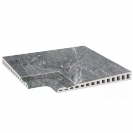 Foto de Ángulo Desbordante Imperial Ceniza Antideslizante 31x31 (Caja 1 pieza)