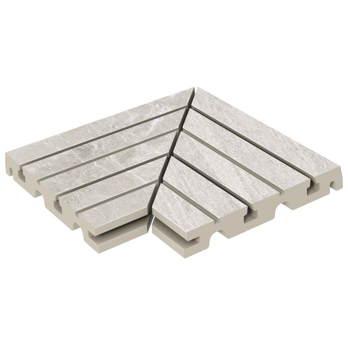 Imperial Arian Non-slip Left/Right Grid Angle 33x33 (Set 2 pieces)