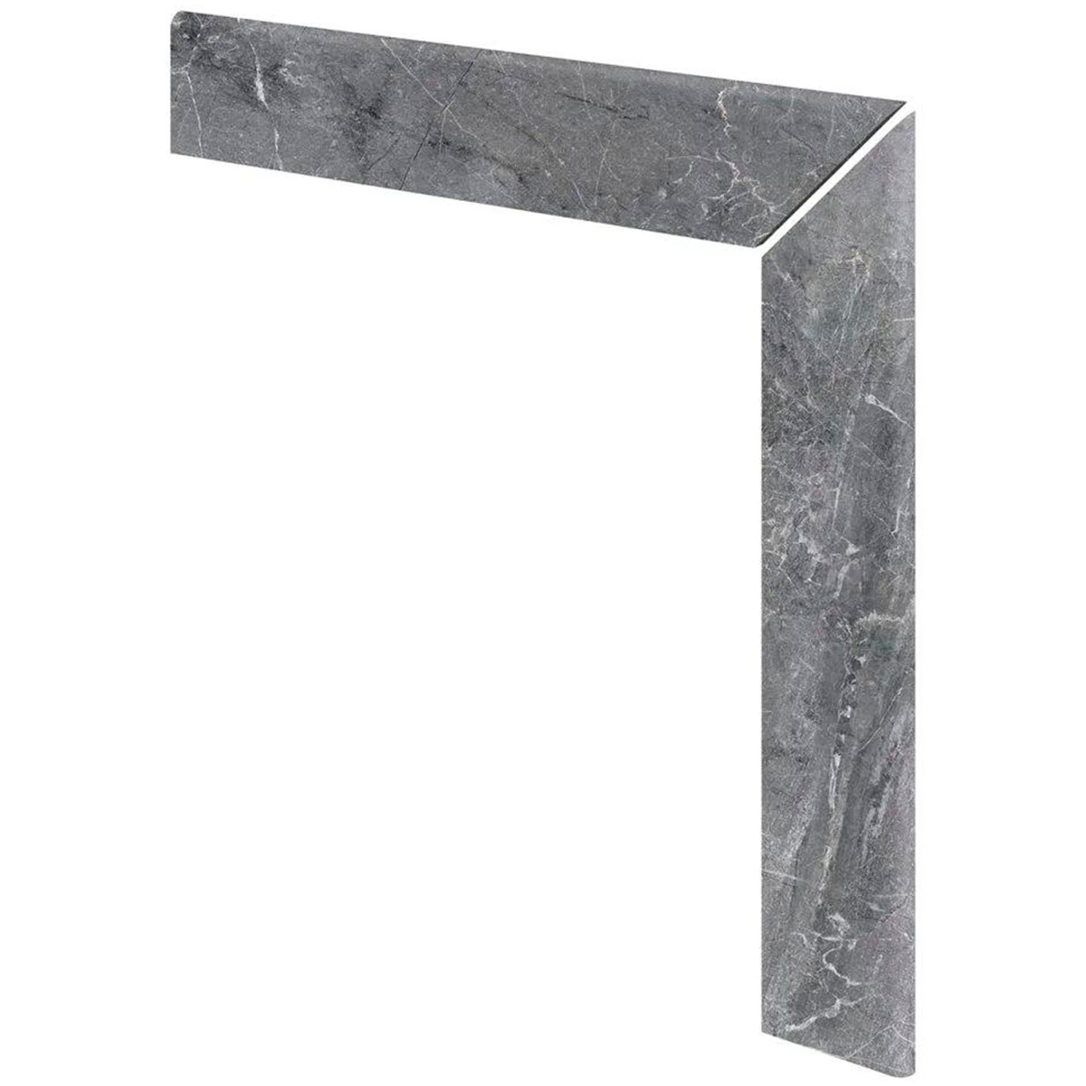 Zanquín Ingletado Recto Derecha Imperial Ceniza 59.6x59.6 (Caja 9 sets)