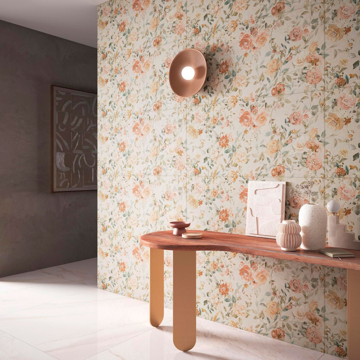 Innenraum mit CR Apulia Gold Boden 90x90