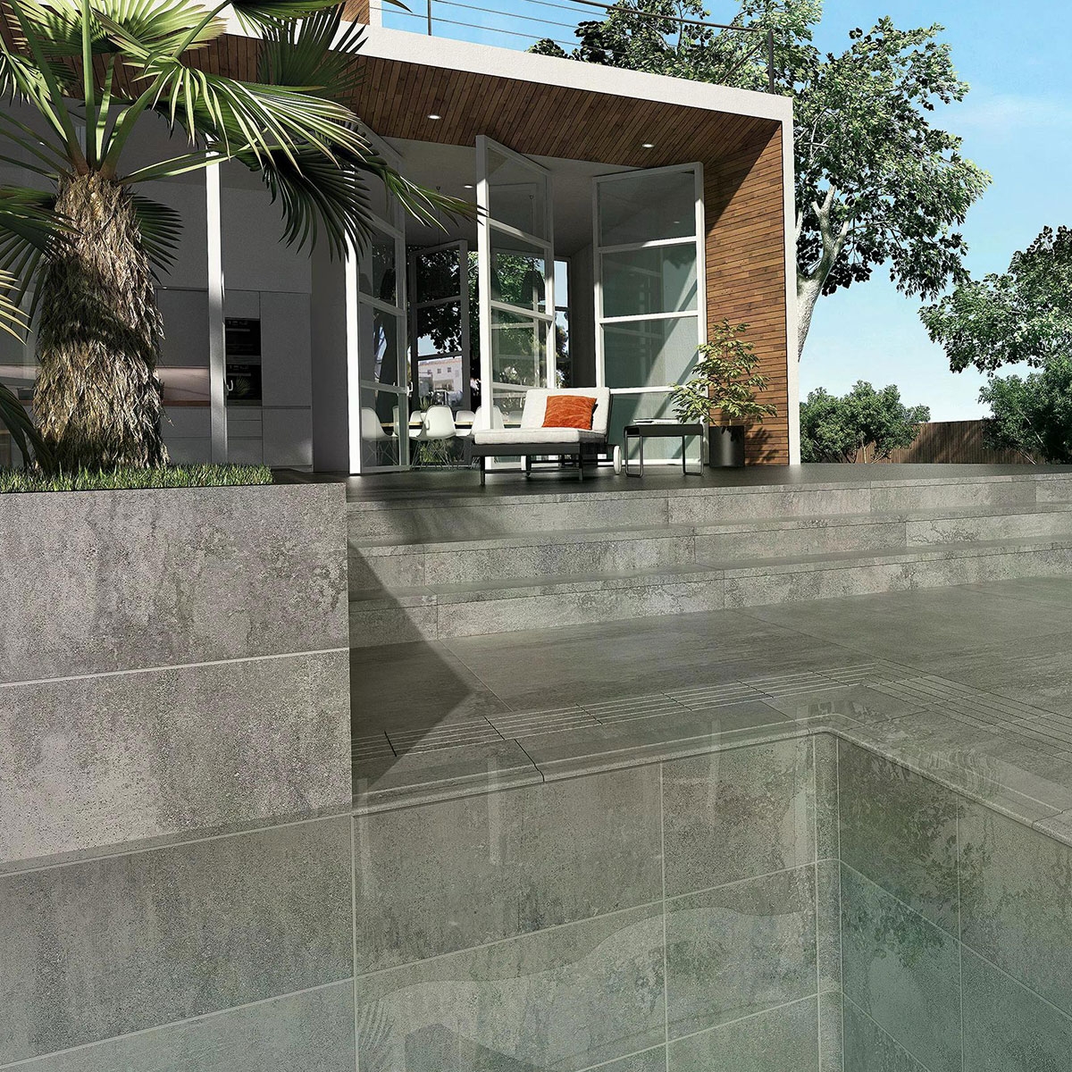 Opera Iron Non-slip Infinity Angle Pool 31x31