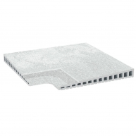 Opera Silver Überlaufwinkel rutschfest 31x31 (Box 1 Stück)