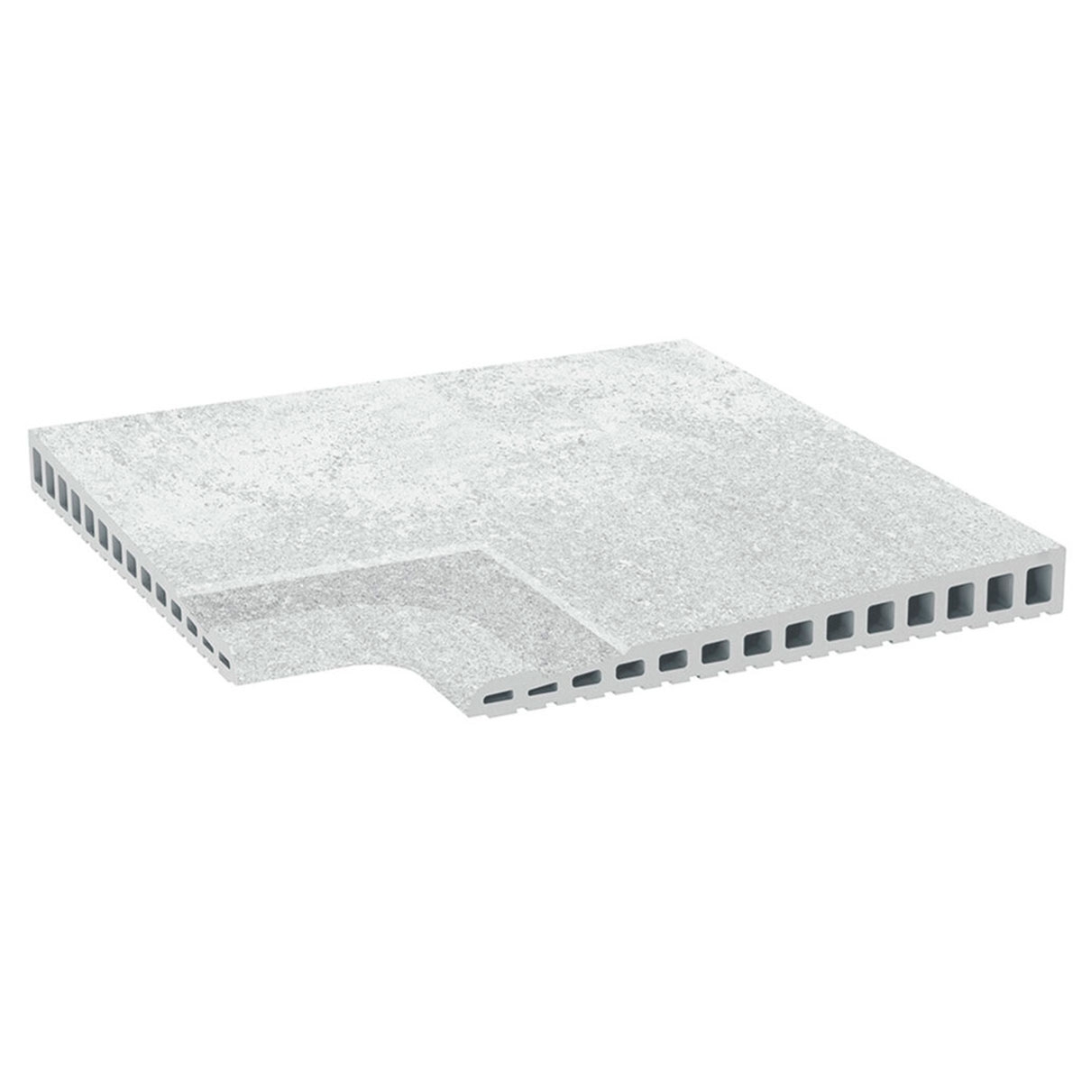 Opera Silver Überlaufwinkel rutschfest 31x31 (Box 1 Stück)