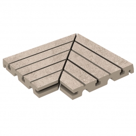 Angle gauche de la calandre Lumière droite Opéra antidérapante 33x33 (Ensemble de 2 pièces)