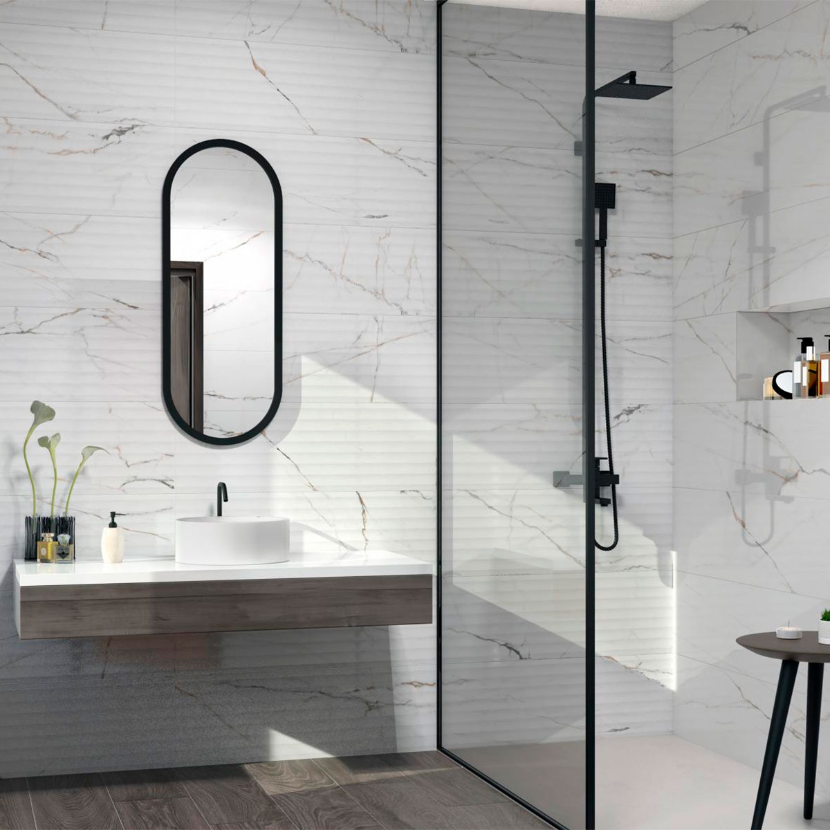 Bathroom with CR Torano Gloss coating 33.3x100 (Box 2m2)