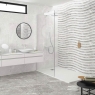 Baño con Revestimiento Albury Pearl 33,3x100