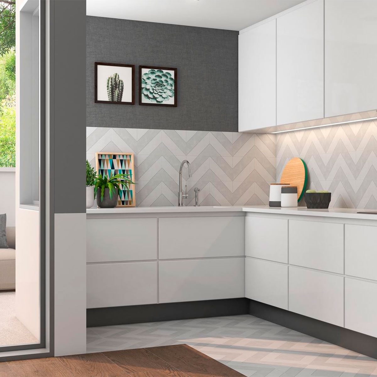 Cendres diagonaux 22,3x22,3 (boîte 1 m2) Pamesa Cerámicas