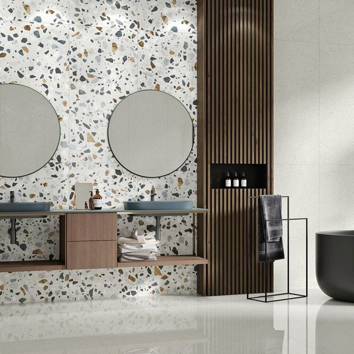 Baño con Revestimiento Crisp XL White 60x120