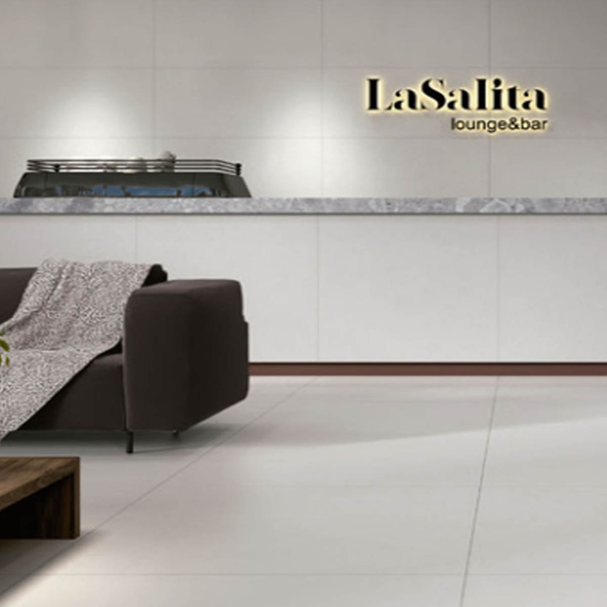 Lobby with Phase Grey Coating 60x120