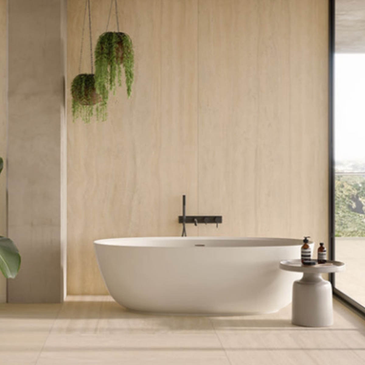 Bathroom with Sforza Beige Coating 60x120