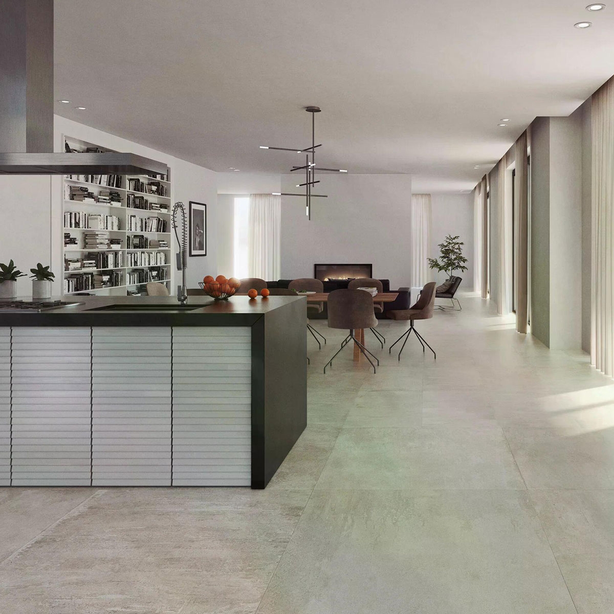 Interior with Ópera Light flooring 120x120