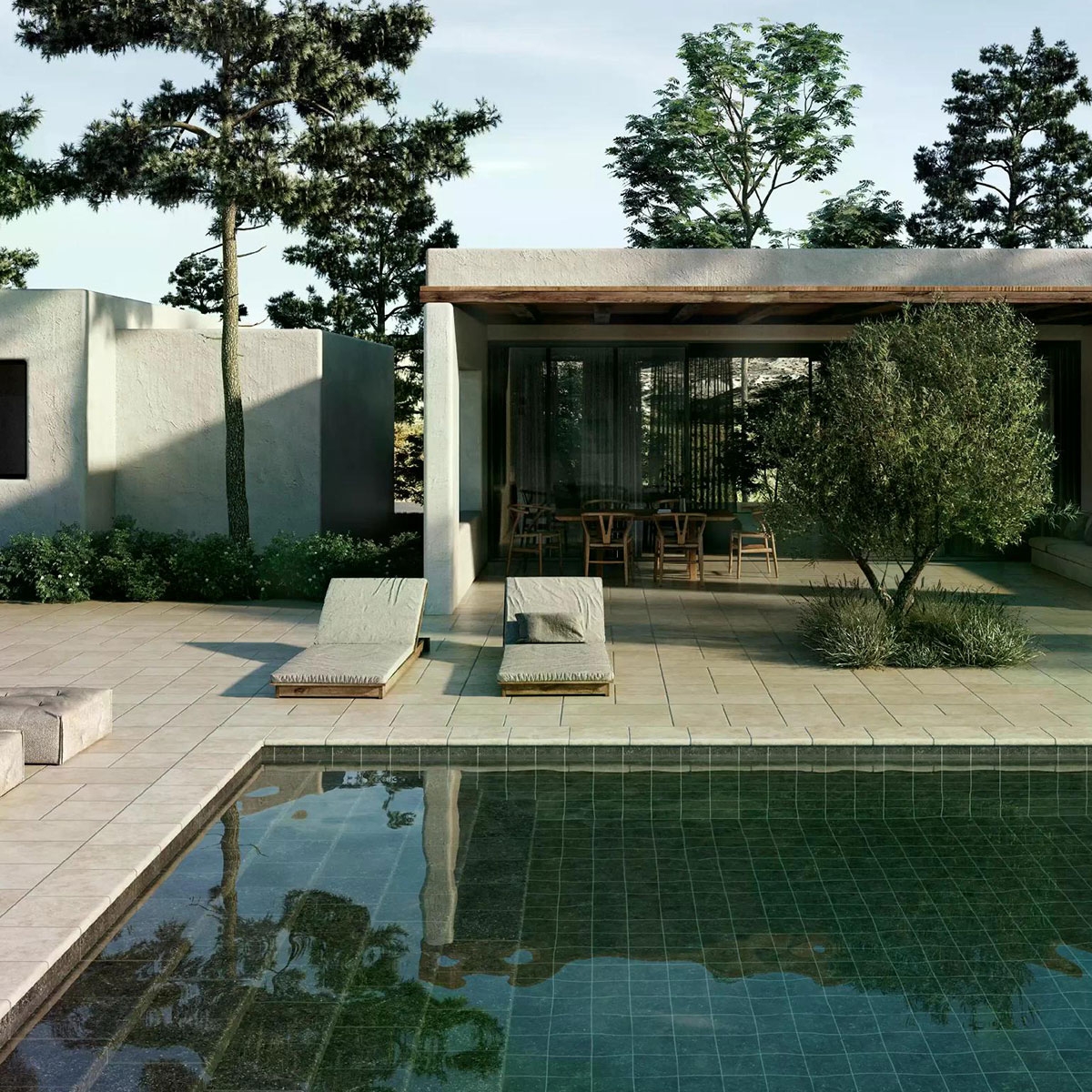 Exterior com pavimento antiderrapante Ardenas Ivory 10mm 33x33 (Caixa 0,98m2)