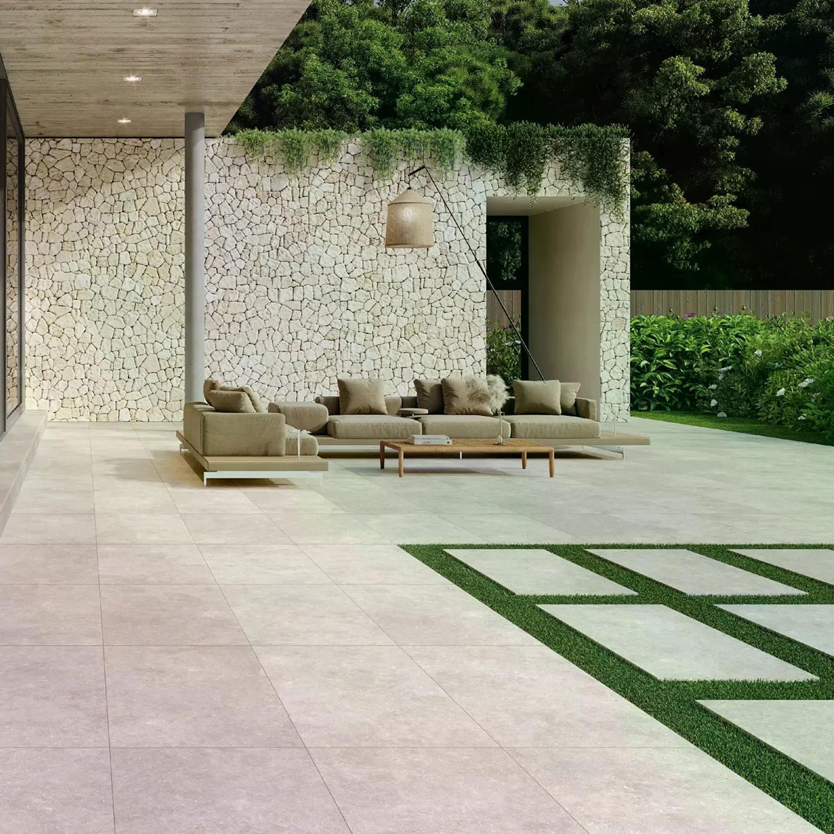 Exterior com pavimento cromado Ardenas Thickened Anti-slip 60x120