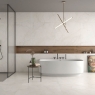 Bathroom with flooring and wall tiles Eterna Bone 100x100 (Box 2.00m2)