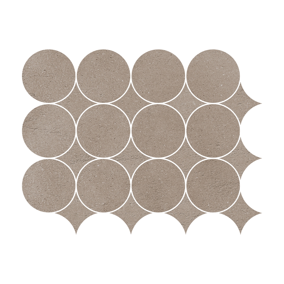 Slow Argilla Circolare Mosaic 32.1X41.6 (Box of 0.44 m2)