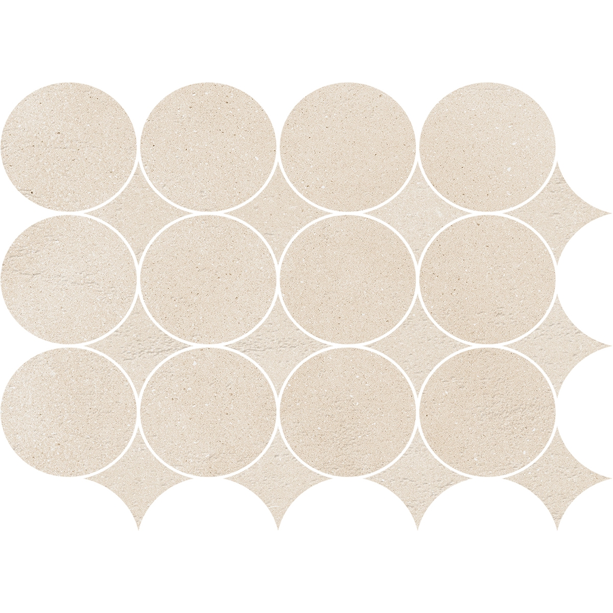 Mosaico Slow Pomice Circolare 32,1X41,6 (Caja de 0,44 m2)