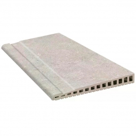 Überlaufende Kante Provenza Grigio rutschfest 28x66,5 (Box 2 Stück)