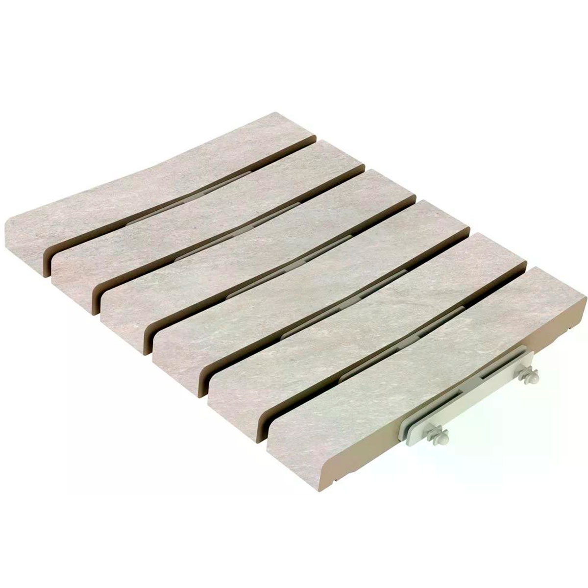 Calandre modulaire antidérapante Provenza Grigio 24,5x30 (Prix par pièce)