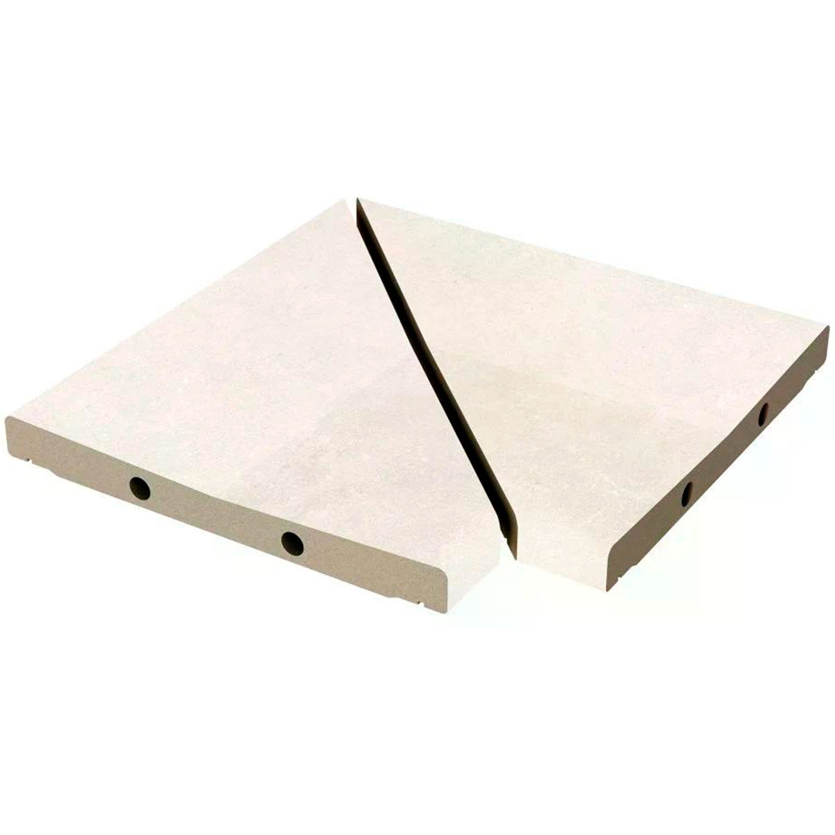 Provenza Bianco Ângulo Modular de Grelha Antideslizante 30x30 (Caixa 5 peças)