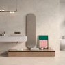 Badezimmer mit Stratos Cross Bone Mate 60x120 Boden- und Wandfliesen (Box 1,44 m²)