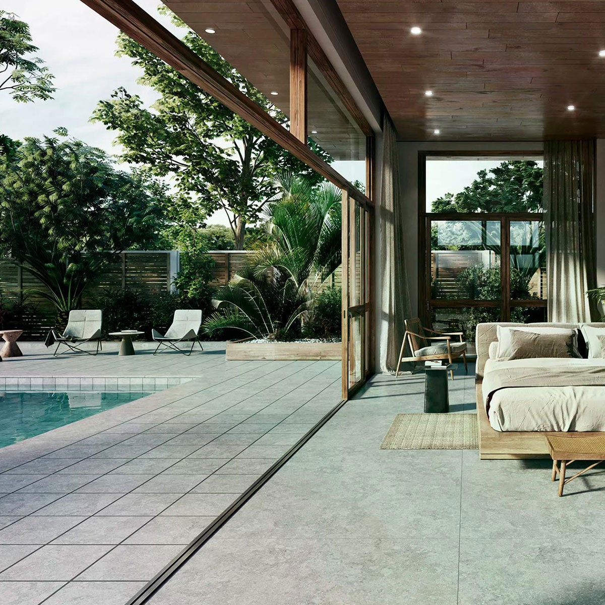 Exterior with Bedford Pearl Non-slip flooring 8mm 33x33