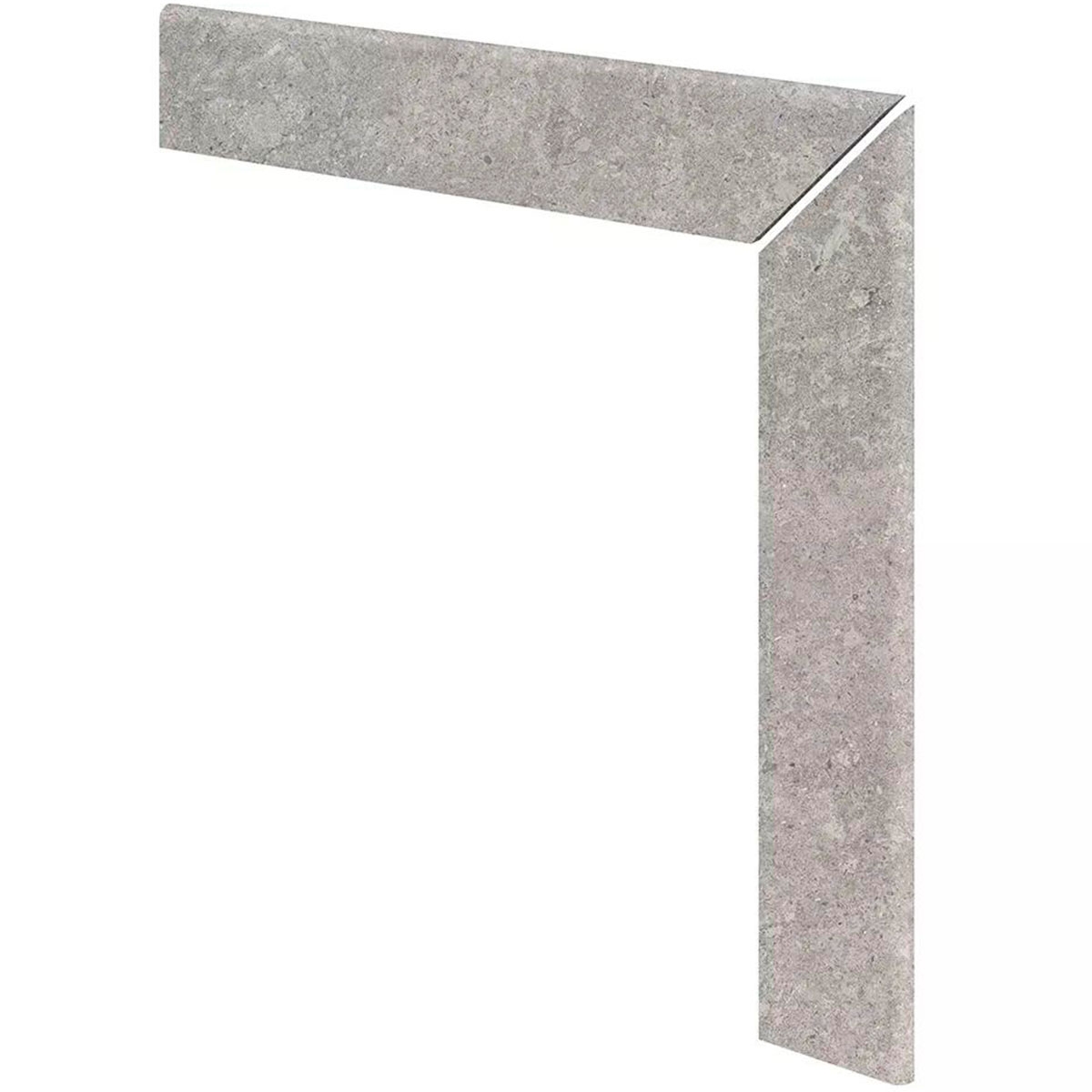 Zanquín Ingletado Recto Derecha Bedford Pearl 59.6x59.6 (Caja 9 sets)