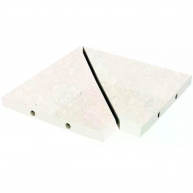 Bedford White Ângulo Modular Antiderrapante 30x30 (Box 5 conjuntos)