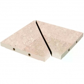 Foto de Ângulo de grelha Modular Bedford Sand Antiderrapante 30x30 (Caixas 5 conjuntos)