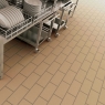 Interior with floor Base 12 Proyect Ochre Non-slip 18mm 12x24.5