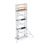 Folding scaffold 7.5m working height with stabilizer