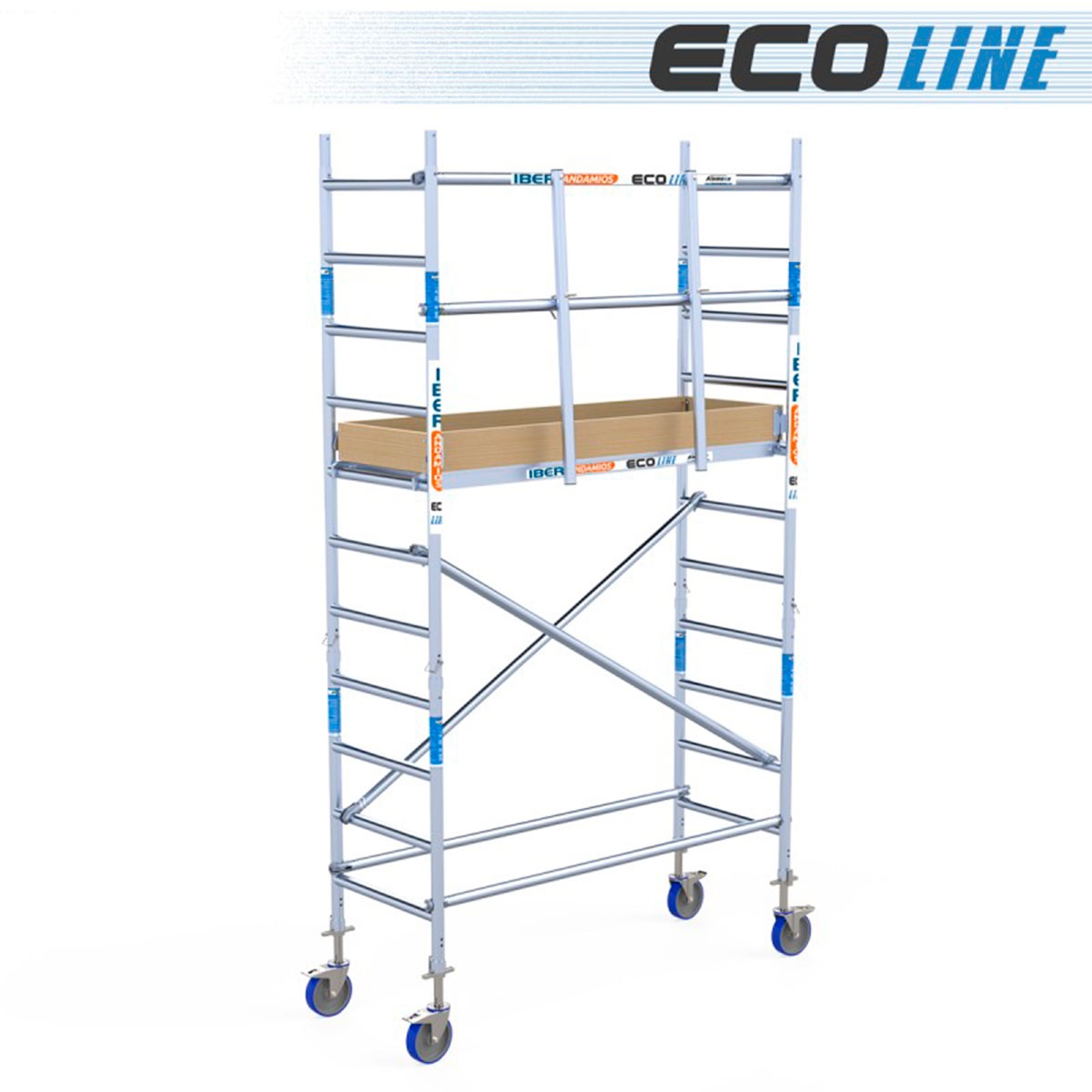Torre de Andaimes Móveis Eco Light com 4,2 m de altura de trabalho