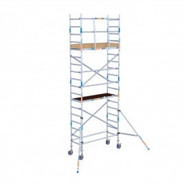 Tour d’échafaudage mobile Eco Light de 6,2 m de hauteur de travail