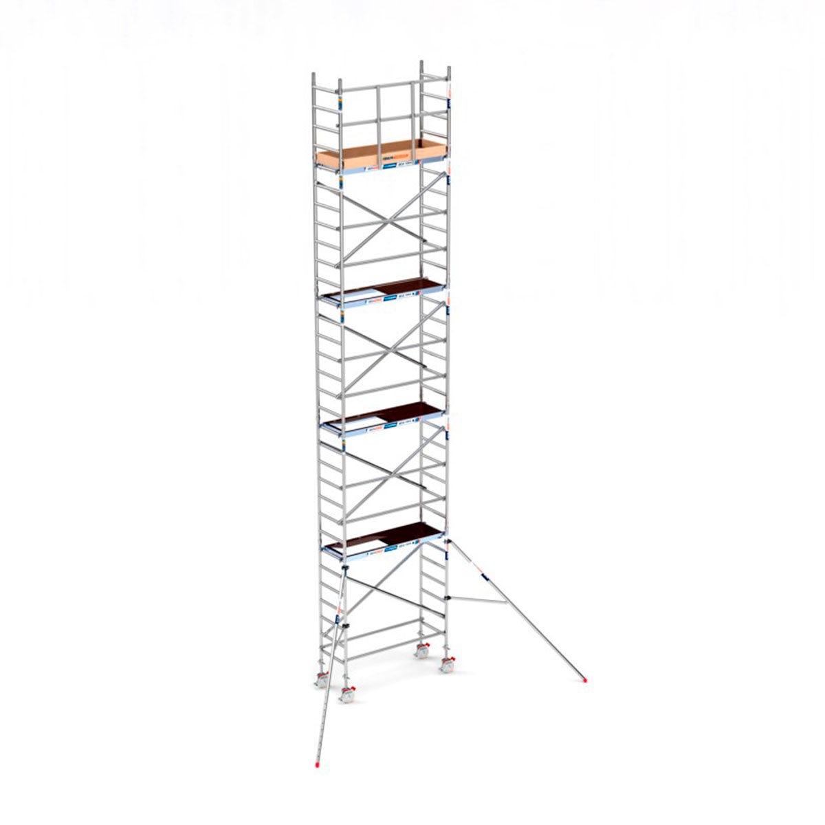 Torre de Andaimes Móveis Eco Light com 10,2 m de altura de trabalho